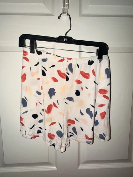 Soma XL Lounge Set Coral Tee & Printed Shorts Soft Pajamas - Picture 8 of 11